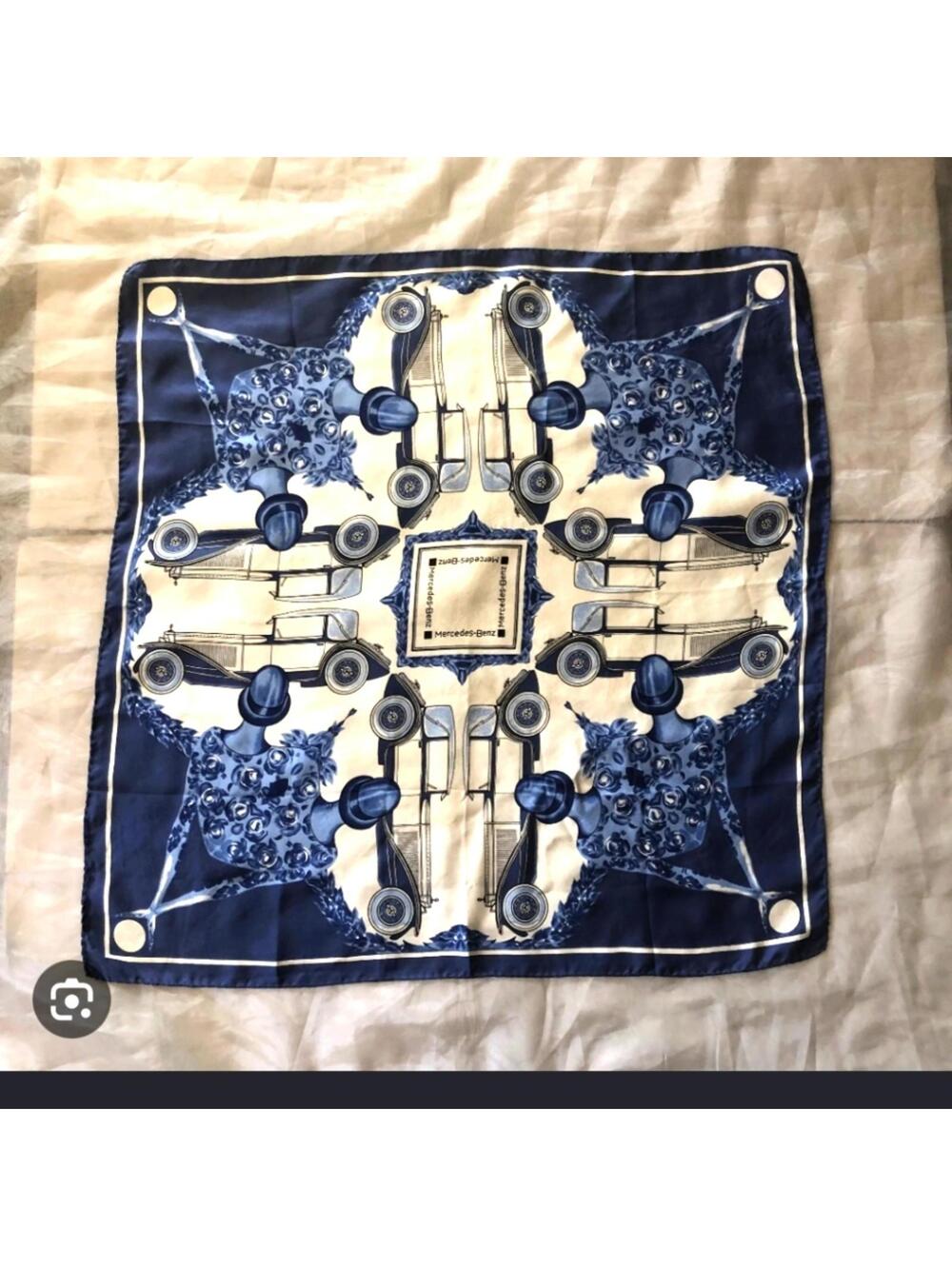 Mercedes Benz "Ladies and Cars" silk scarf